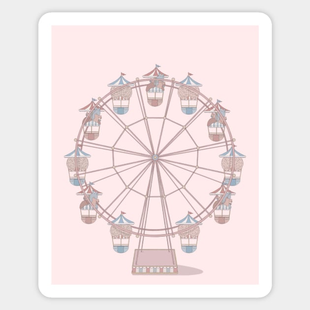 Heart & Mind Ferris Wheel Sticker by maniacodamore